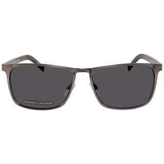 Tommy Hilfiger Men's Sunglasses, Rectangular Shape TH1716/S - Black
