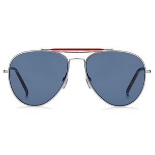 Tommy Hilfiger Men's Sunglasses, Aviator Shape TH1709/S - Blue Avio