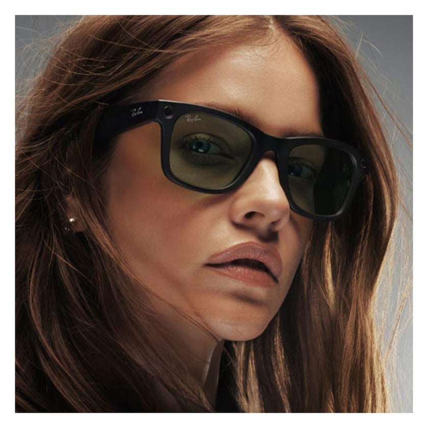 Ray-Ban Meta Wayfarer Gen 1 Sunglasses, RW4006 - Clear/Graphite Green Transition