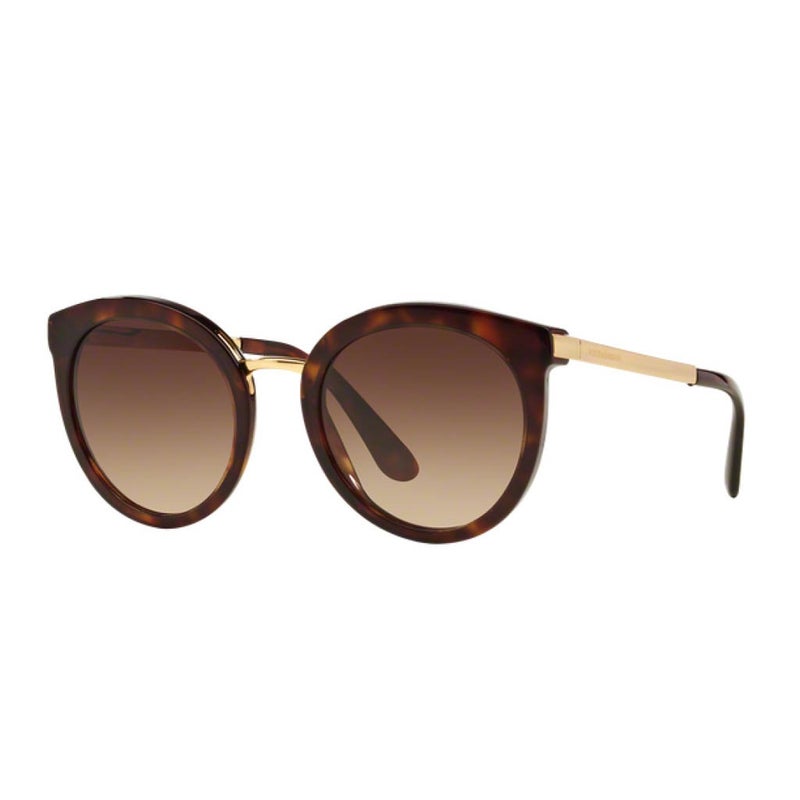 Dolce & Gabbana Women's Sunglasses, Round Shape, Size 52 - DG4268 502/13