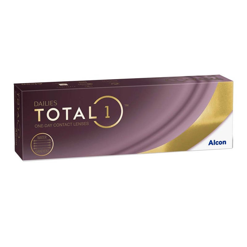 Alcon Dailies Total1 One Day Clear Contact Lenses, Base Curve 8.5, Pack of 30's
