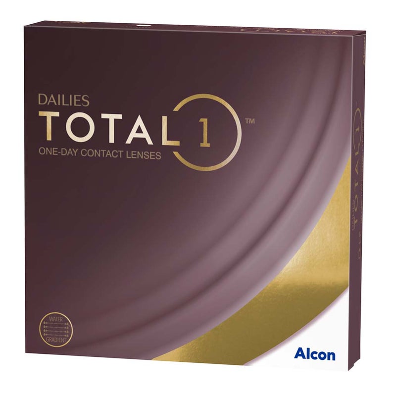 Alcon Dailies Total1 One Day Clear Contact Lenses, Base Curve 8.5, Pack of 90's