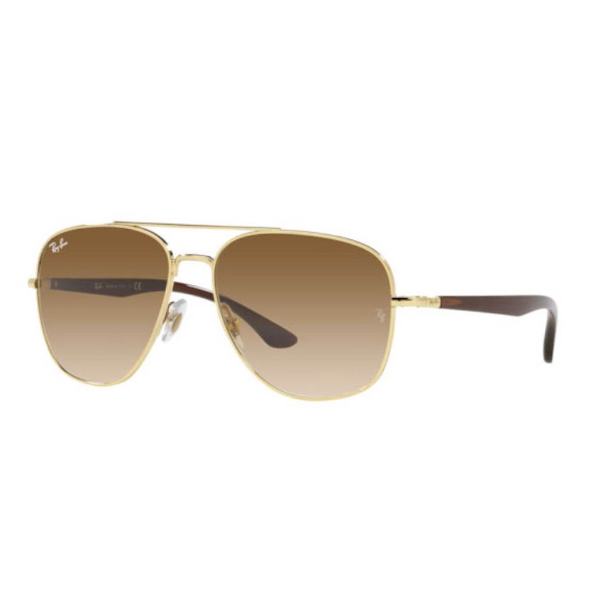 Ray-Ban Unisex Sunglasses, Aviator Shape, Size 56 - RB3683-001/51