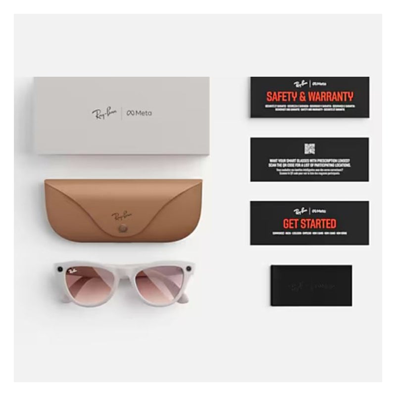 Ray Ban Meta Skyler Sunglasses, RW4006 - Clear/Sapphire Transition 