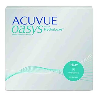 Acuvue Oasys 1-Day Clear Contact Lenses, Base Curve 8.5, Power -4.00, Pack of 90's