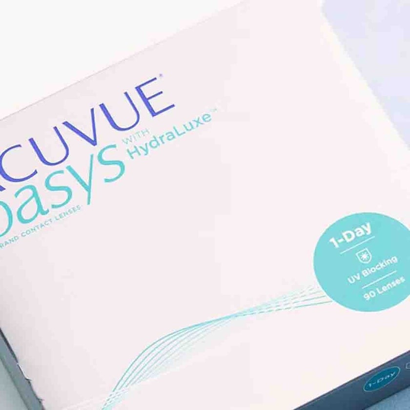 Acuvue Oasys 1-Day Clear Contact Lenses, Base Curve 8.5, Power -3.25, Pack of 90's
