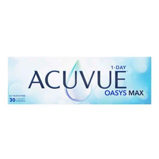 Acuvue Oasys Max 1-Day Clear Contact Lenses, Base Curve 8.5, Power -3.25, Pack of 30's