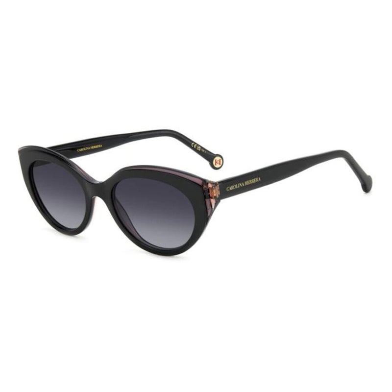 Carolina Herrera Woman's Sunglasses, Cat Eye Shape HER0250/S - Black