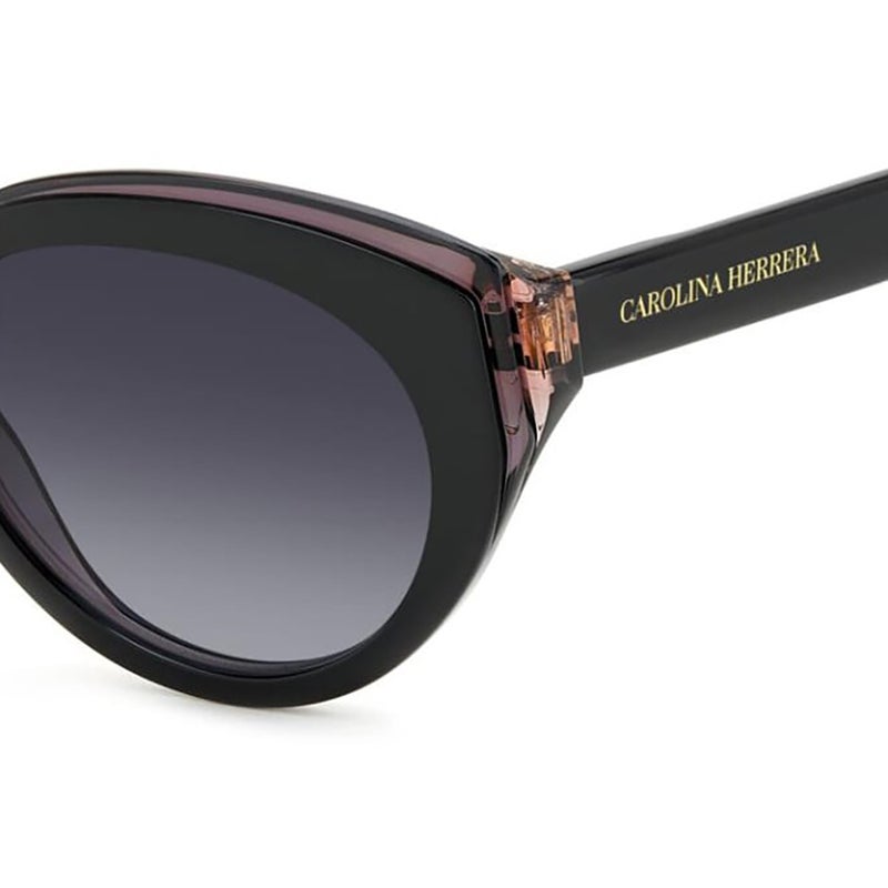 Carolina Herrera Woman's Sunglasses, Cat Eye Shape HER0250/S - Black