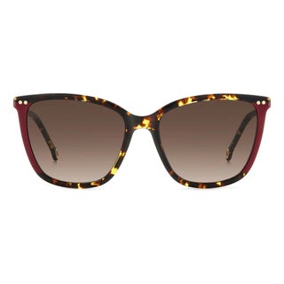 Carolina Herrera Woman's Sunglasses, Square Shape HER0245/S - Havana Red