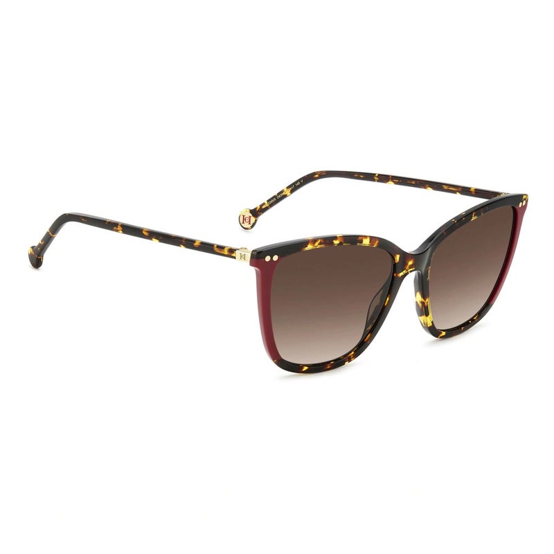 Carolina Herrera Woman's Sunglasses, Square Shape HER0245/S - Havana Red