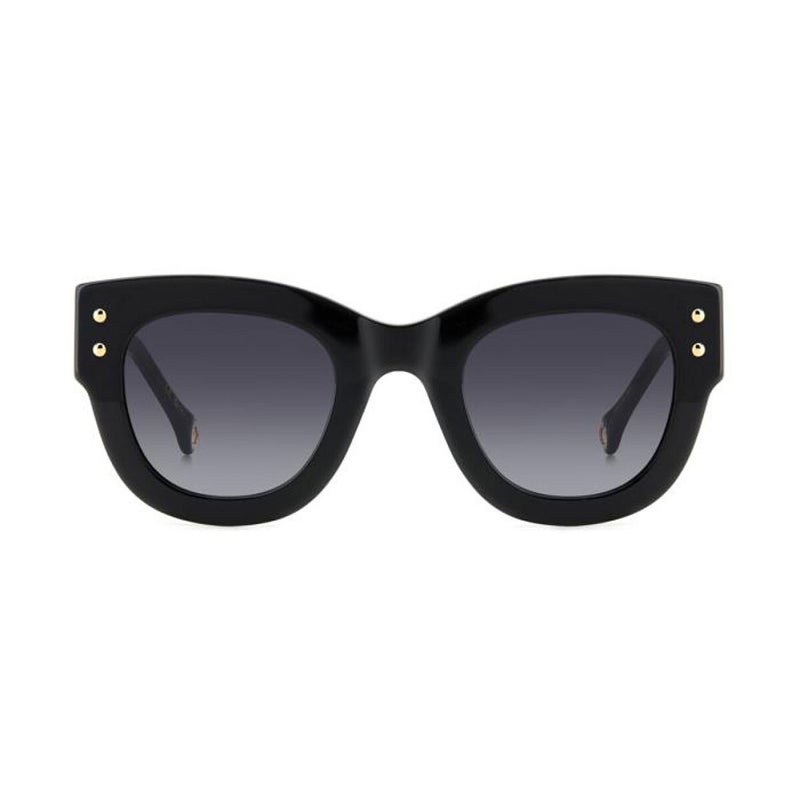 Carolina Herrera Woman's Sunglasses, Cat Eye Shape HER0222/S - Black