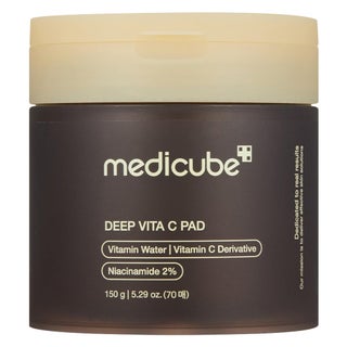 Medicube Deep Vita C With 2% Niacinamide Facial Toner Pads For Dark Spots & Blemish Care 150g, Pack of 70's
