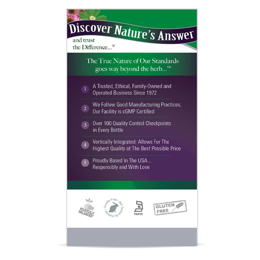 Nature's Answer Echinacea & Goldenseal 900mg Vegan Capsules For Immunity, Pack of 60's