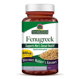 Nature's Answer Fenugreek Seed 600mg Vegan Capsules For Men's Sexual Health, Pack of 90's