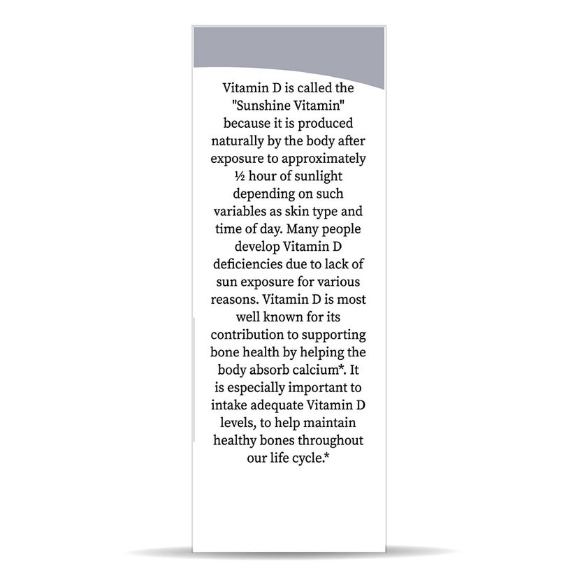 Nature's Answer Vitamin D3 4000IU Drops For Bone & Muscle Health, 15ml