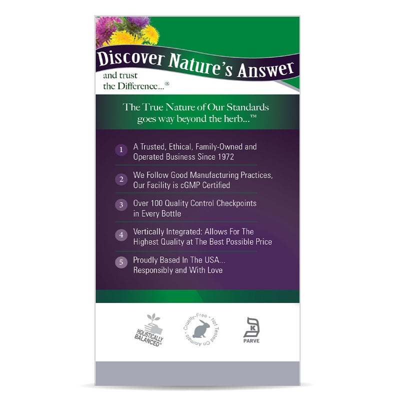 Nature's Answer Liver Support 1500mg Vegetarian Capsules With Silymarin, Pack of 90's
