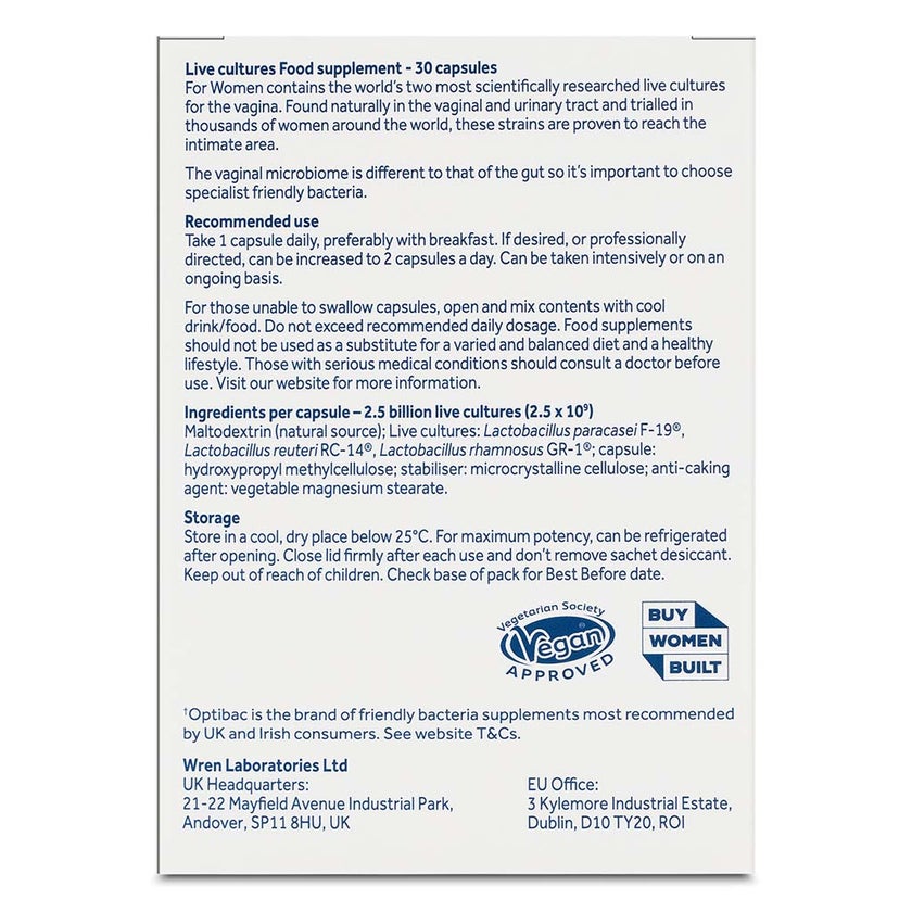 Optibac Probiotics Capsules For Women, Pack of 30's