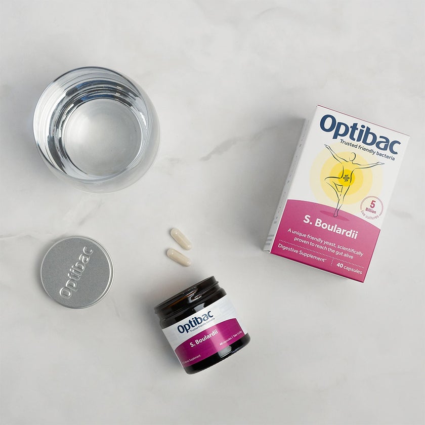 Optibac Saccharomyces Boulardii Digestive Capsules, Pack of 40's