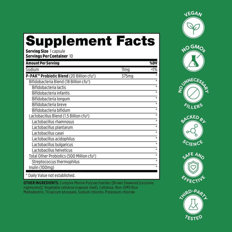 Probulin P-Pack Probiotic Capsules For Colon & Digestive Health, Pack of 10's