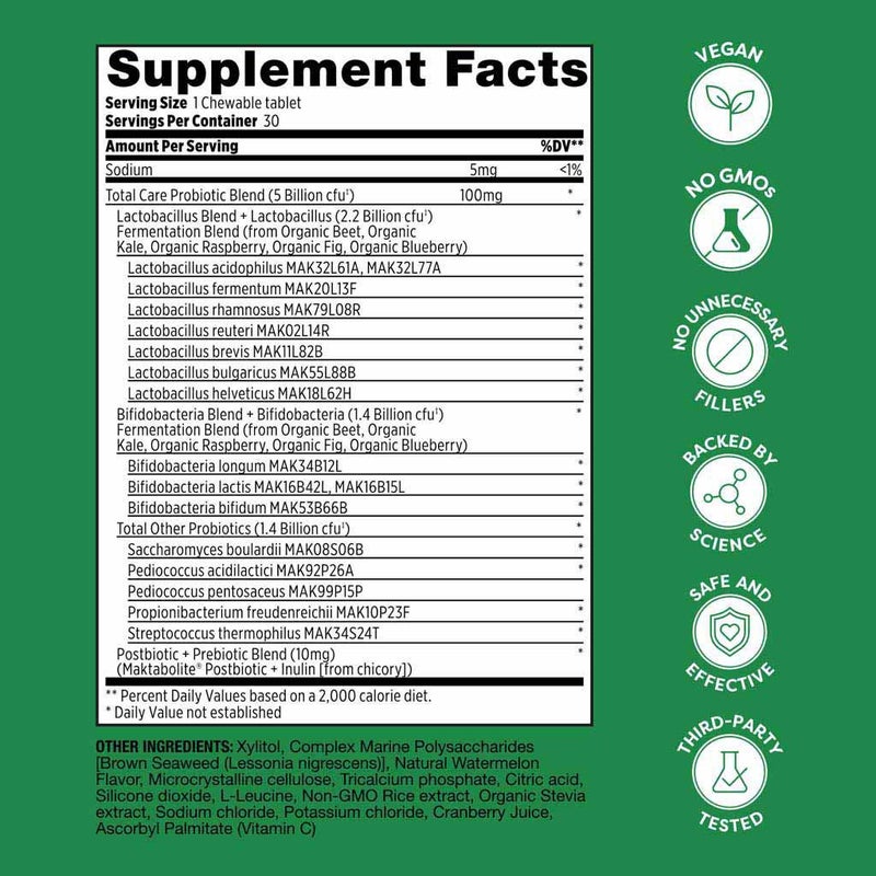 Probulin My Little Bugs Total Care Kid's Probiotic Watermelon Chewable Tablets, Pack of 30's