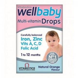 Vitabiotics WellBaby Multivitamin Drops For 1 to 12 Months Baby 30ml