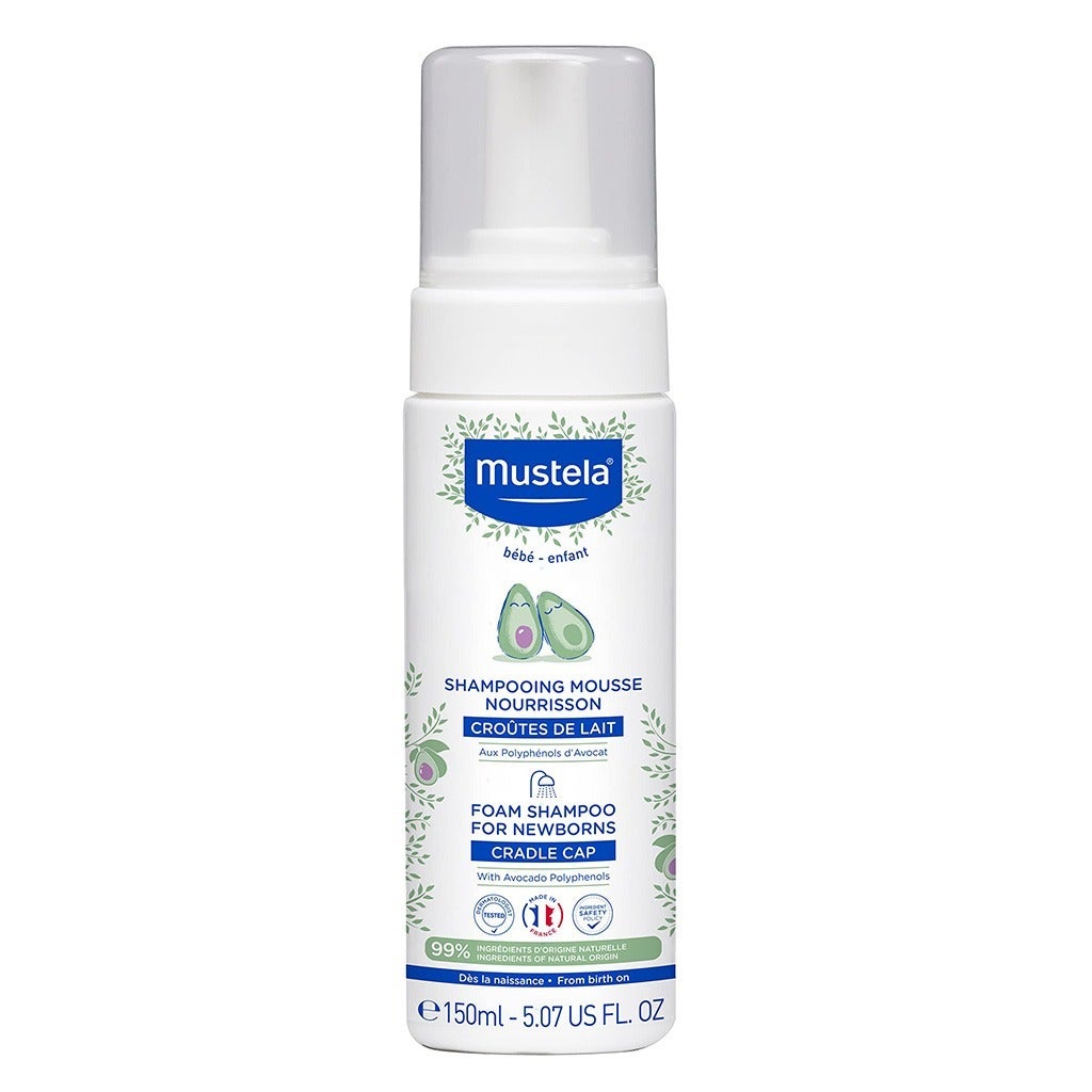Buy Mustela Baby Cradle Cap Foam Shampoo For Newborn Tear Free Fragrance Free 150ml myAster Online Pharmacy