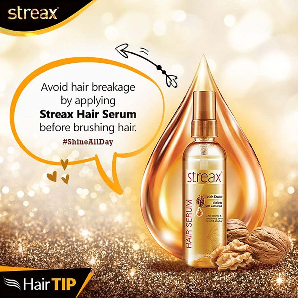 Streax hair serum for straightening deals
