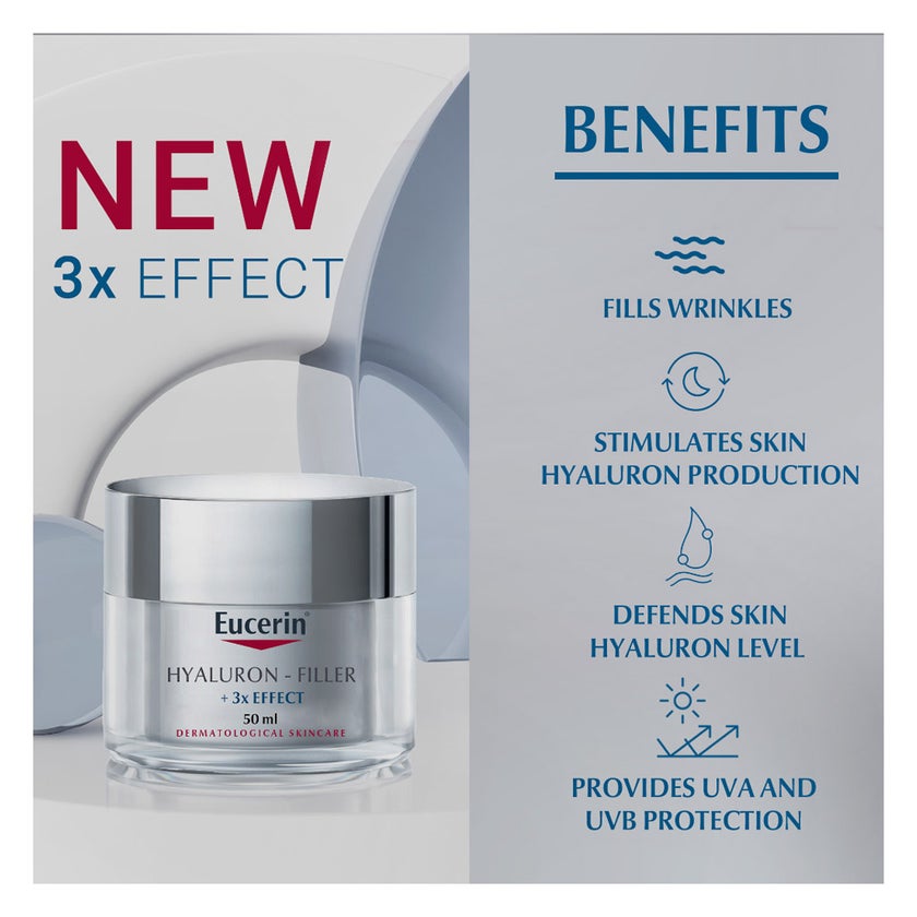 Eucerin Hyaluron-Filler 3x Effect Firming Night Care Cream 50ml