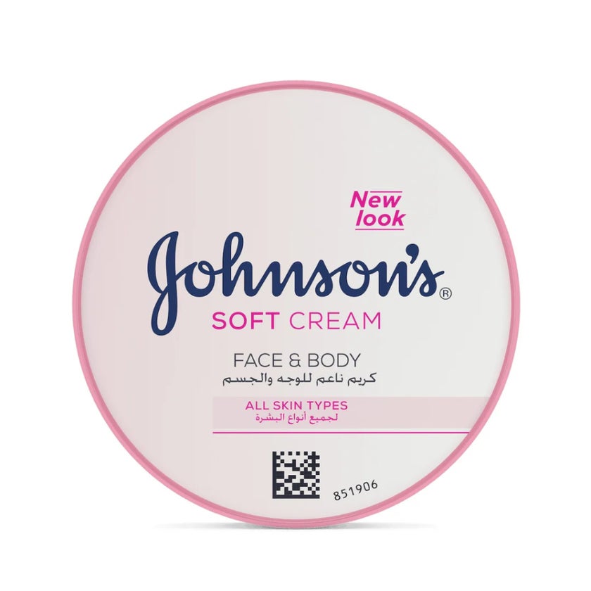 Johnson's 24 hour Moisture Soft Cream For Face & Body 200ml
