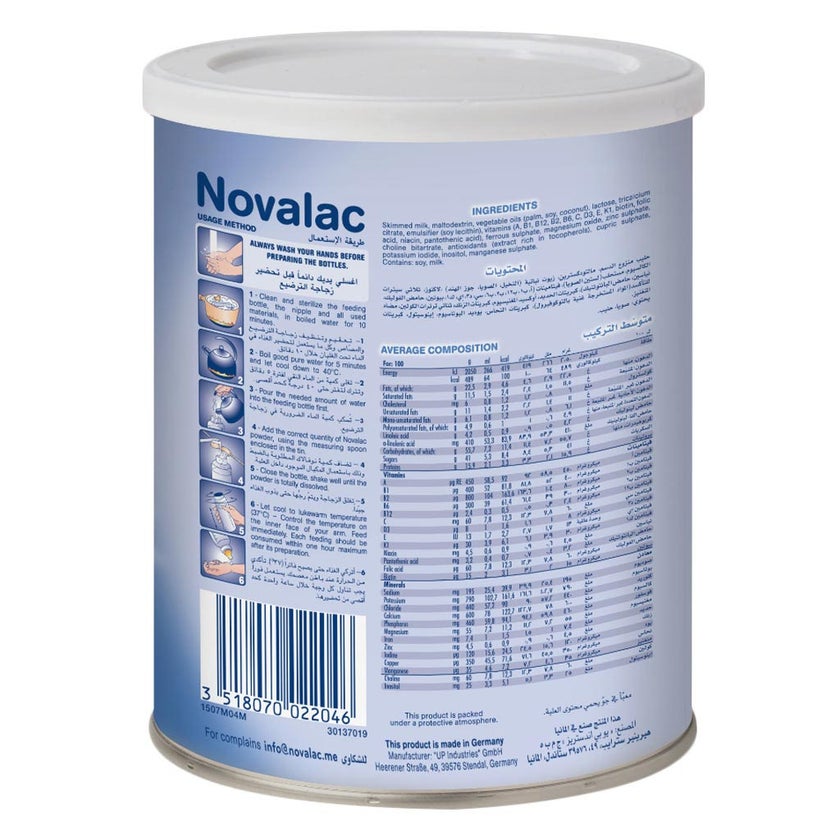 Novalac Stage 2 Follow On Infant Milk Formula For 6 To 12 Months 400g