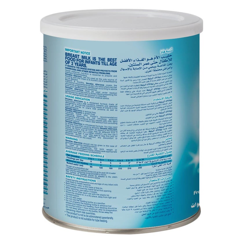 Novalac Allernova Extensively Hydrolysed Baby Milk Formula For 0 To 3 Years 400g