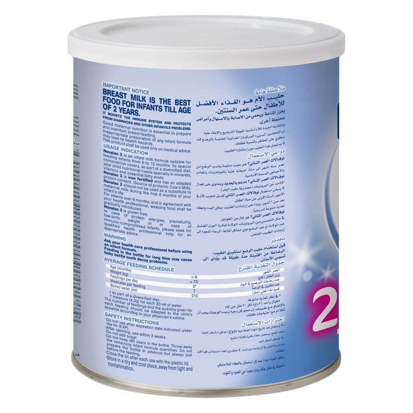 Novalac Stage 2 Follow On Infant Milk Formula For 6 To 12 Months 800g