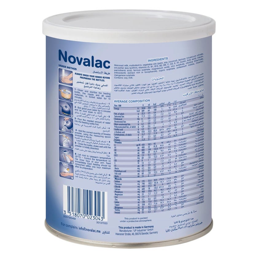 Novalac Stage 2 Follow On Infant Milk Formula For 6 To 12 Months 800g