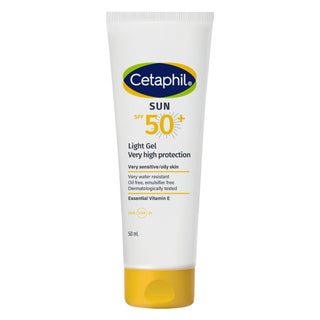 Cetaphil Sun SPF 50+ Very High Protection Light Gel, Moisturizer sunscreen For Face & Body of Men & Women With Very Sensitive/Oily Skin, Unscented, 50ml