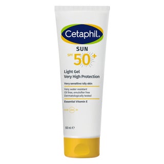 Cetaphil Sun SPF 50+ Very High Protection Light Gel, Moisturizer sunscreen For Face & Body of Men & Women With Very Sensitive/Oily Skin, Unscented, 100ml