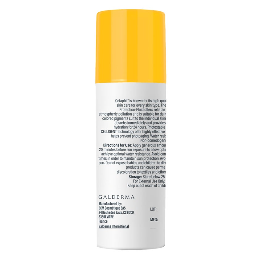 Cetaphil Sun Face Fluid Light-Medium Tinted Face Moisturizing Sunscreen With SPF 50+ For All Skin Types, Unscented, 50ml