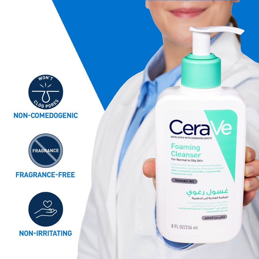 CeraVe Foaming Cleanser For Normal To Oily Skin 236ml