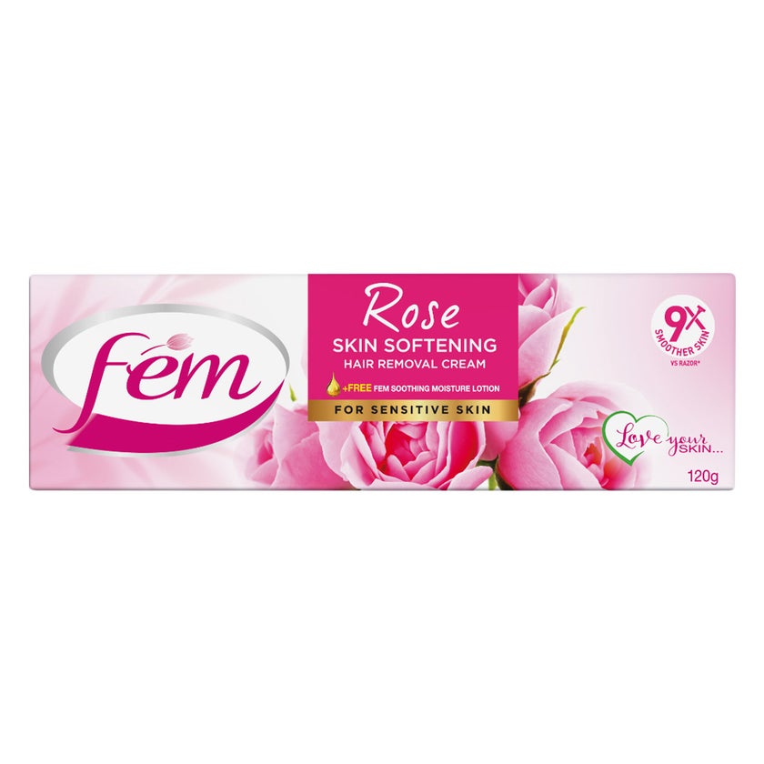 Fem Hair Removal Cream Rose Twin Pack 120g, Pack of 2's