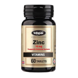 Valupak Zinc 10mg Tablets, Pack of 60's
