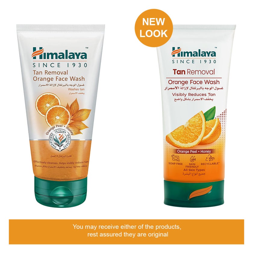 Himalaya Tan Removal Orange Face Wash With Orange Peel And Honey 150ml