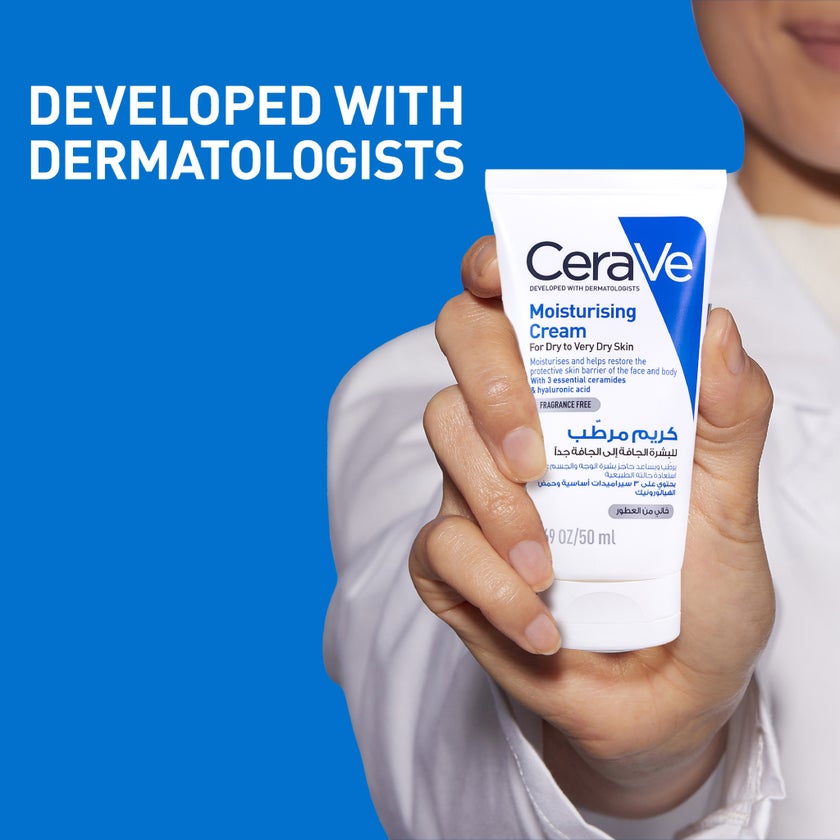 CeraVe Fragrance Free Moisturising Cream For Dry Skin 50ml