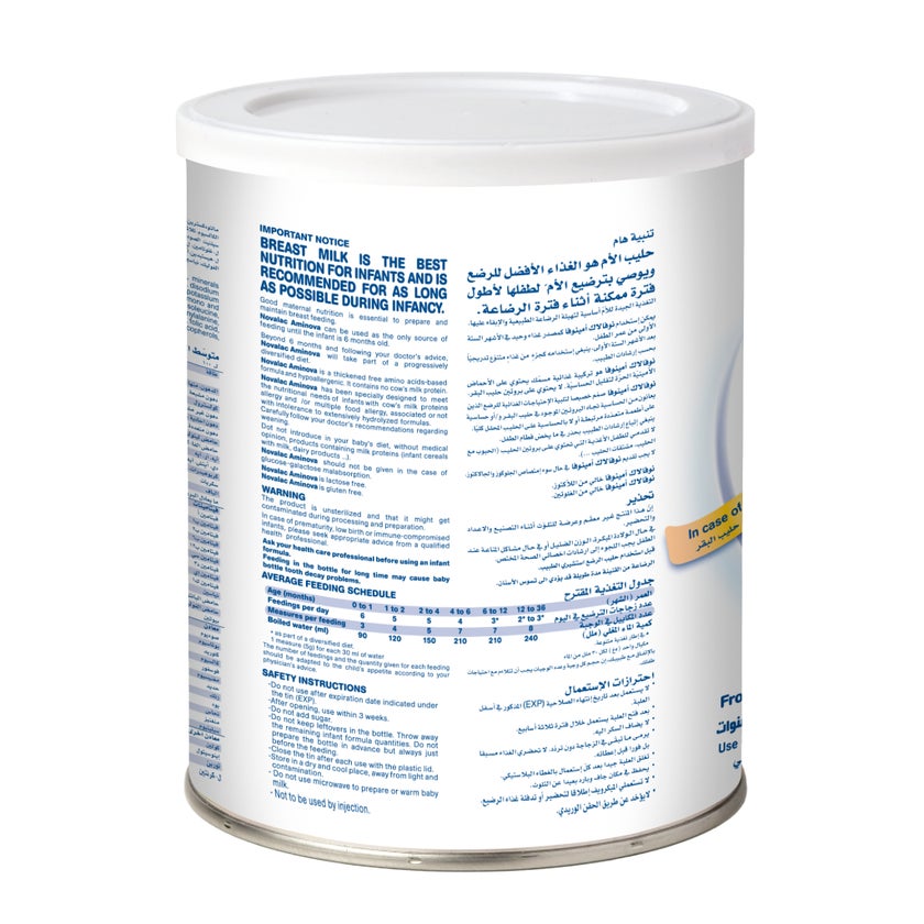 Novalac Aminova Amino Acids Based Infant Milk Formula For 0 To 3 Years 400g