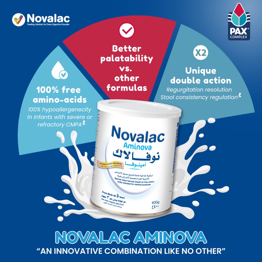 Novalac Aminova Amino Acids Based Infant Milk Formula For 0 To 3 Years 400g
