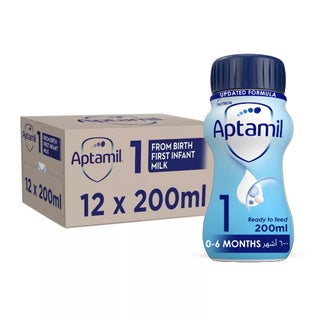 Aptamil Stage 1 First Infant Milk Formula For 0 To 6 Months 200ml, Pack of 12's