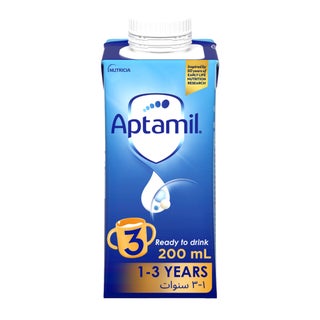 Aptamil Stage 3 Growing Up Milk Formula For 1-3 Years 200ml, Pack of 15's