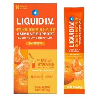 Liquid I.V. Hydration Multiplier Electrolyte Drink Mix - Tangerine Flavor, Pack of 10's