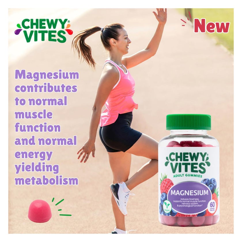 Chewy Vites Adults Magnesium Gummies, Pack of 60's